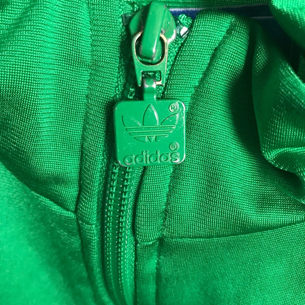 Youth Green Adidas Track Jacket